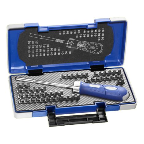 Cacciavite con cricchetto revolver + punte EXPERT di Facom - 59 pezzi - E160804