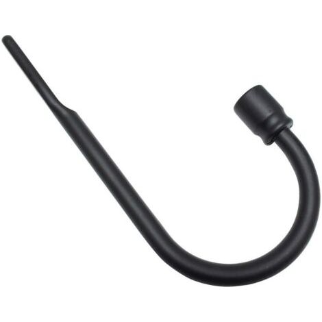 BUNTHAUS Retenue de Rideau, Combinable, Comprend Le matériel d'installation, Longueur: 7.5 cm, Métal, Noir Mat (1/3)