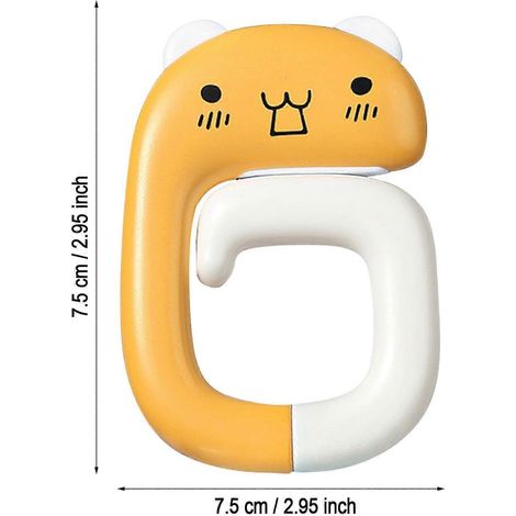 Crochets de suspension portables et mignons en forme de panda et de chat, robustes et décoratifs, pour enfants et filles, pour suspendre clés, manteaux, peignoirs et serviettes. (1/2)