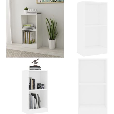 vidaXL Bibliothèque blanc 40x24x75 cm bois d'ingénierie (1/5)