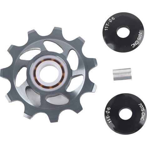 Poulie de dérailleur arrière de roue Jockey 11T pour pièces de rechange de vélo de montagne (couleur titane) (1/5)