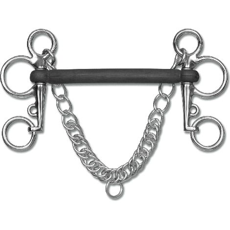 Mors Waldhausen pelham rubber rigid ergonomique chaîne