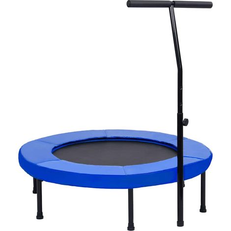 vidaXL Cama elástica fitness con asa y almohadilla de seguridad 102 cm (1/5)