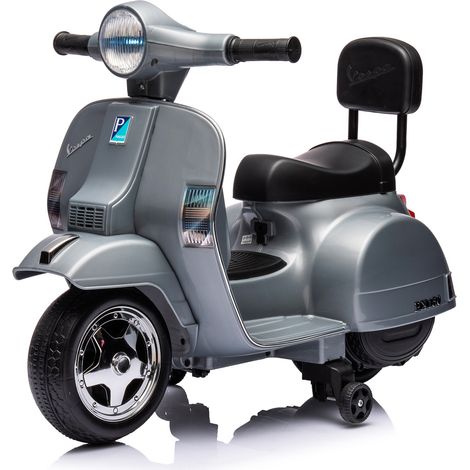 Piaggio Mini Vespa PX150 Elettrica 6V per Bambini Grigio (1/5)
