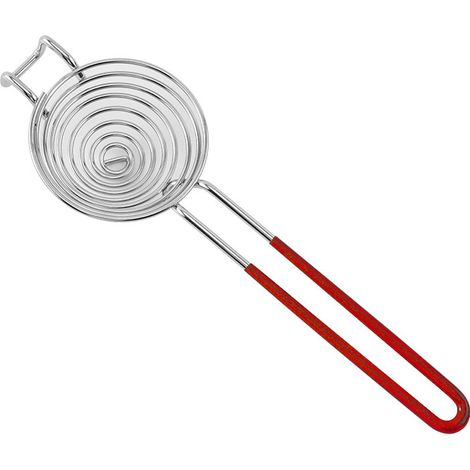 Séparateur de jaune d'œuf en acier inoxydable, ustensile de cuisine, séparateur de blanc d'œuf - rouge (1/5)
