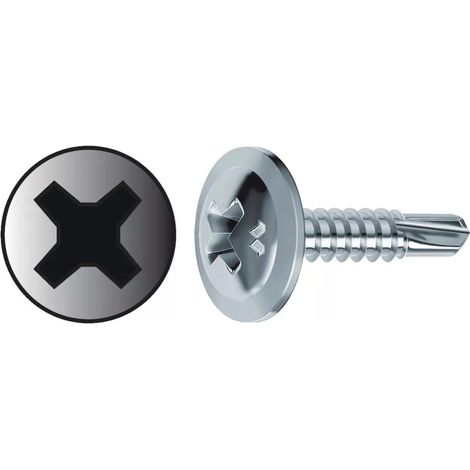 Vis autoforeuse autotaraudeuse tête cylindrique acier zingué - Mustad