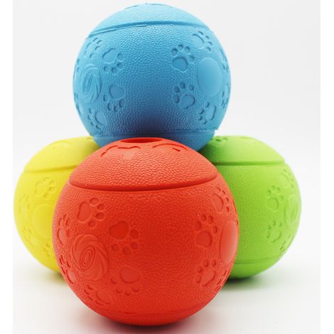 1 paquet de jouets pour chien en caoutchouc naturel diamètre 8 cm, - caoutchouc pour chien - balle de jeu en caoutchouc pour chien - jouet à mâcher - gros chiot - balle pour chien (rouge)