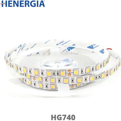 STRIPLED SMD5050 14,4W/MT 1339LM/MT 4000Â°K 240LED/MT 24V LARGHEZZA STRISCIA 10mm LUNGHEZZA BOBINA (1/2)