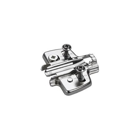 Base a vite eccentrica per pannelli truciolari preassemblati HETTICH - Dist.0 mm - Acciaio nichelato - 9071670