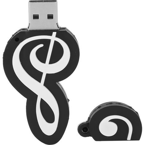 Clé USB Black Note, design mignon, 32 Go, idéale pour transférer musique et films. Cadeau parfait. (1/5)