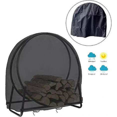 Housse porte-allumettes extérieure imperméable et anti-poussière pour bois de chauffage (616163,5cm) (1/4)