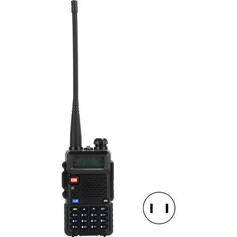 Talkie-walkie sans fil KD‑UV1 longue portée rechargeable avec chargeur 100‑240V prise US (1/5)