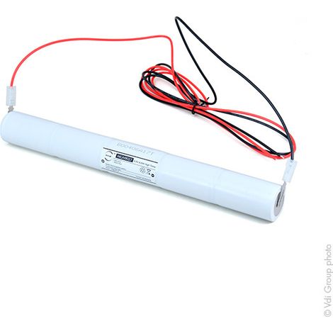 NX - Batterie eclairage secours 5xD ST4 + fils 6V 4Ah (1/4)