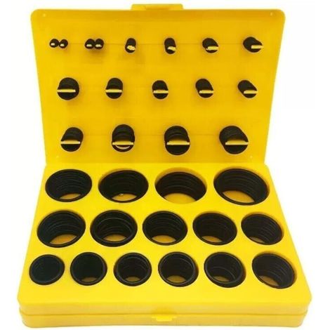 Pack of 404 O-rings 3-45 mm, 30 Sizes Rubber Seal Kit for Plumbing, Faucets, and Vehicle Repair (1/4)