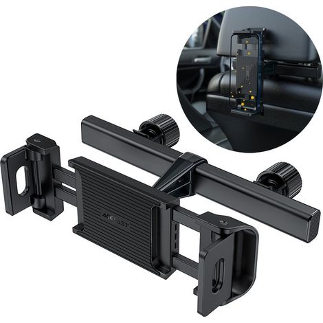 Supporto per appoggio testa automatico - ACEFAST - D8 - Braccio di serraggio pieghevole - Regolabile 4,7–12,9 pollici - Nero (1/5)