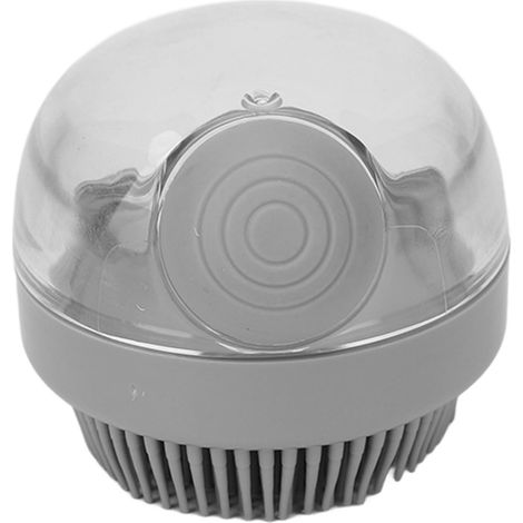 Cuir chevelu gris, brosse de massage ergonomique à dents fines, gommage moussant pour le nettoyage du cuir chevelu, presse-tête manuel (1/5)