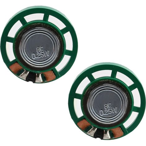 2 Haut-parleurs ronds 27mm aimant externe 8 Ohm 1/4W pour amplificateurs audio DIY (1/5)