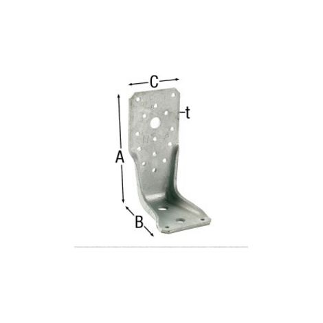 Equerre renforcée ossature AKRX3 285x85mm - ep 3mm