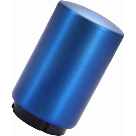 Automatischer magnetischer Flaschenöffner aus Edelstahl, Druckknopf-Flaschenöffner für Bier, Glas und andere Getränke, Blau (1/5)
