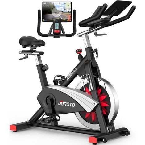 Heimtrainer - JOROTO - X2PRO - Einstellbarer Magnetwiderstand - Bluetooth - Tablet-Halterung 12,6 Zoll