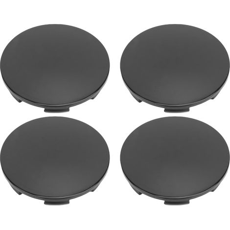 4Pcs Centre De Roue Caps pour Jante Hub De Voiture Universel Remplacement Accessoires Pièces OD 68mm ID 62mm (Noir) (1/5)