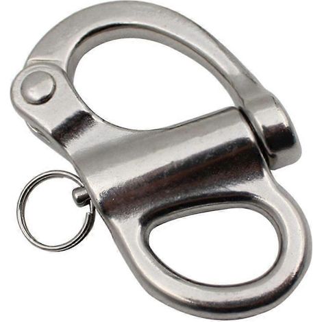 Mousqueton à étrier fixe en acier inoxydable de qualité marine 35/52/69/96 mm (1/5)