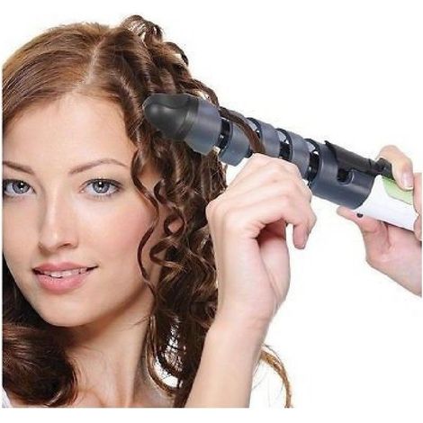 TrAdE Shop Traesio - Piastra Capelli Ondulati Effetto Onde Arricciacapelli Ceramica On 200° Sn1011 -