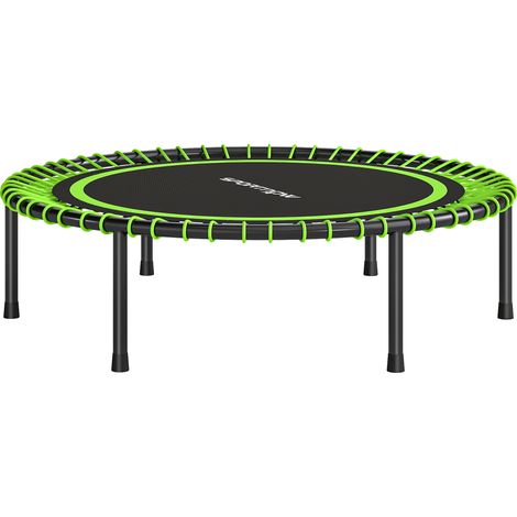 Trampoline Fitness Ø114 cm Acier Renforcé Training Jambes Corps Vert Noir (1/5)