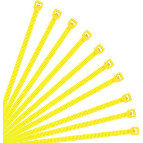 500 Stück Kabelbinder Gelb 250mm UV-beständig für Innen & Außen (1/5)