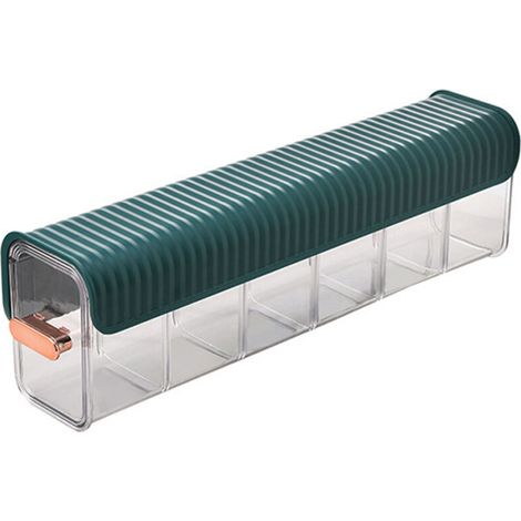 Wall Underwear Organizer Detachable Dustproof Moistureproof Wall Mount Drawer Organizer for Bedroom Home Blackish Green
