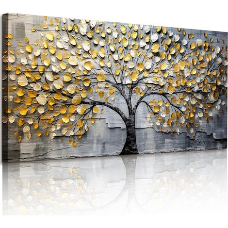 Tableau Decoration Murale Arbre de Vie Chambre Salon 50x100 cm (1/5)