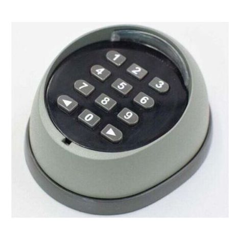 Clavier métallique pour ouvre-portes de garage, clavier à code tournant 433 MHz, clavier de haute qualité pour le contrôle d'accès aux portes de garage, noir et gris (couleurs aléatoires)
