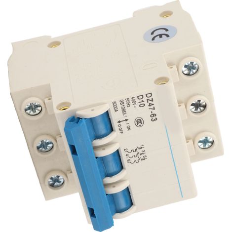Disjoncteur miniature à boîtier antidéflagrant, tripolaire, automatique, pour immeubles de bureaux, 400 V, DZ47 63 10 A (1/5)