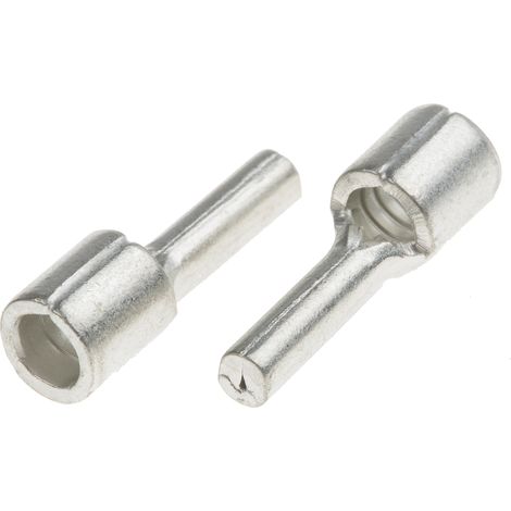 Connecteur à broches à sertir Non-isolé RS PRO, Dia. broche 2.8mm, Long. broche 10mm 10AWG 6mm² 12AWG 4mm² Non-Enveloppé