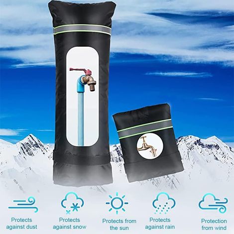Wasserhahn-Abdeckungen für den Außenbereich, wasserdicht, Gel-Schutz, Isolierung für kaltes Wetter, Bauernhof, Garten, Rasen, Tasche, Winter