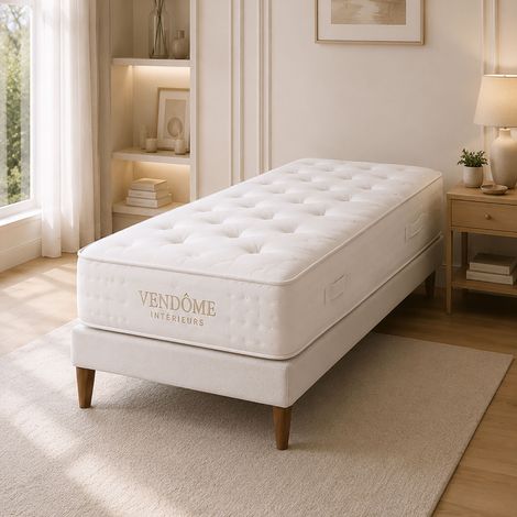 Ensemble matelas ensaché 90x190 + sommier - COSMA