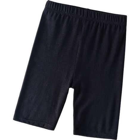 Eng anliegende Baby-Mädchen-Shorts mit Sonnenschutz, hochelastisch, dünn, Baby-Radlerhose, ideal für den Sommer, schwarz, Größe 130 (120–130 cm / 47,2–51,2 Zoll) (1/5)