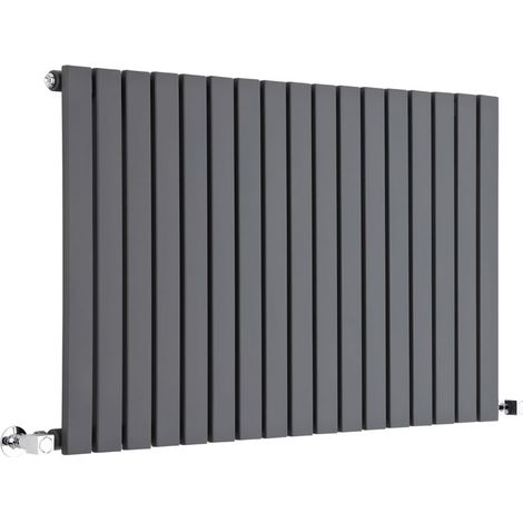 Milano Capri Anthracite Horizontal Single Flat Panel Radiator - 635mm x 1000mm (1/5)