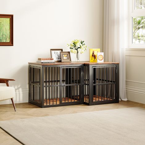 Gabbia modulare per cane con 3 porte e piano impermeabile 68,4 x 53 x 61 cm (1/5)