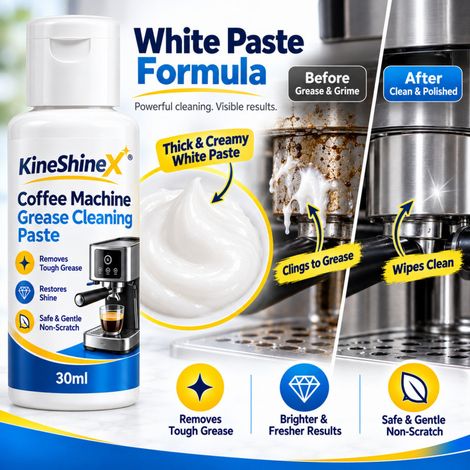 KineShineX Kaffeemaschinen-Ölfleckenentferner, Reiniger und Entferner hartnäckiger Ölflecken in italienischen halbautomatischen Kaffeemaschinen (Dampf) (1/5)