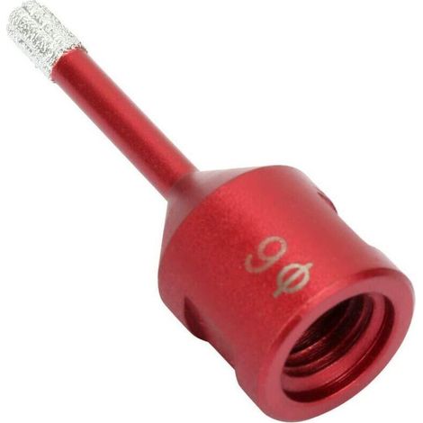 Forets Diamant 6 mm – 2 Pièces avec Filetage M14 pour Perçage à Sec sur Porcelaine, Carrelage, Granit et Marbre (1/4)