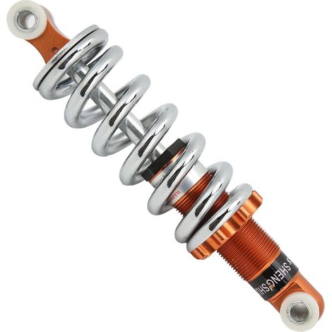 Amortisseur de Chargement Haut de Gamme 190 Mm – 1 200 Lb pour Scooters, Cyclomoteurs et Motos, Amortisseur de Suspension à Ressort en Alliage d'aluminium Orange Haute Performance (1/4)