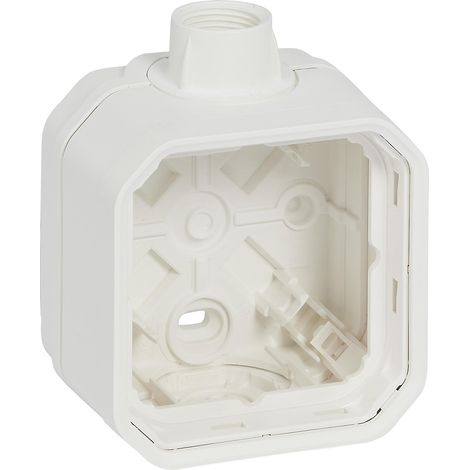 Boîte de rangement en saillie pour pièces humides avec accès par câble ISO 20 Blanc (1/5)