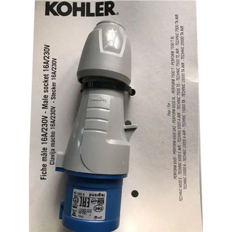 Fiche màle 16A/230V (1/3)