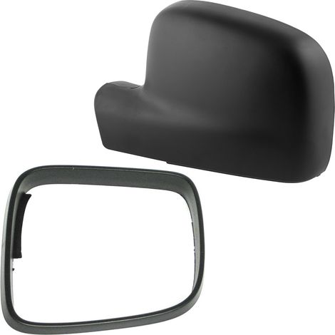 VW T5 03-15 alloggiamento specchietto retrovisore esterno + cornice NERO sinistro 2 pezzi SET