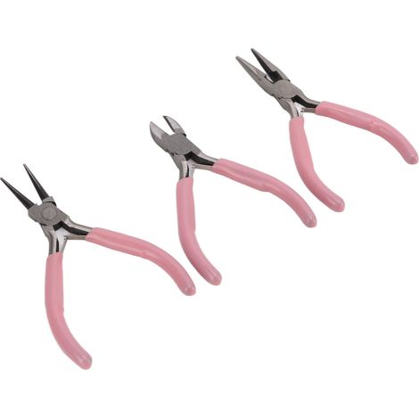 Set de 3 Pinces à Bijoux en Acier Inoxydable - Outils de Modélisme pour Création DIY et Réparation de Bijoux (1/5)