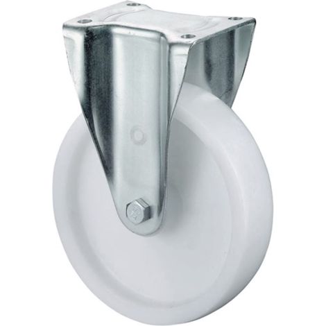 BS Rollen  ruota piroettante  pesante con  piastra di  avvitamento,  cuscinetto in  plastica  100  mm  350  kg  - LB510.B10.101 (1/2)