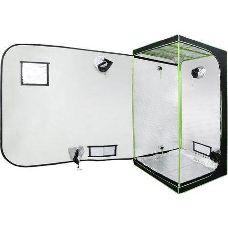 Wolketon 100x100x200 cm Grow Zelt für Pflanzen Zuchtzelt Gewächshaus Box Garten Anzucht Gemüse Kräuter Grow Schrank