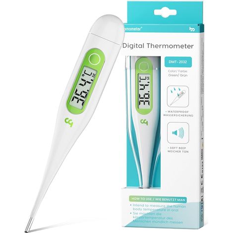Thermomètre Bebe et Adulte, Résultats Précis en 10 Secondes Vert (1/5)