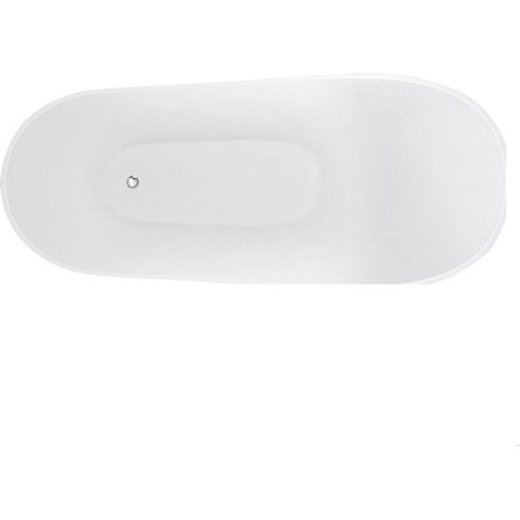 Modern Bathroom Slipper Bath, 1660 x 642 x 740mm, Matt White